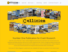 Tablet Screenshot of collisionmagazine.com